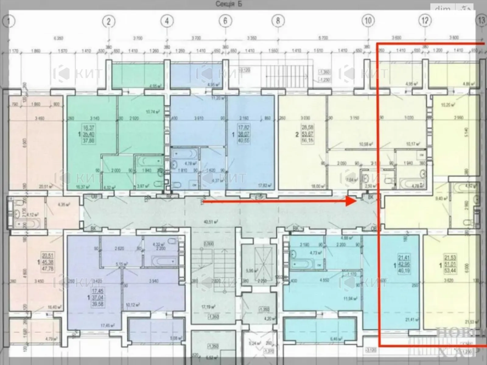 Продается 1-комнатная квартира 54 кв. м в Харькове, ул. Академика Барабашова, 16 - фото 1