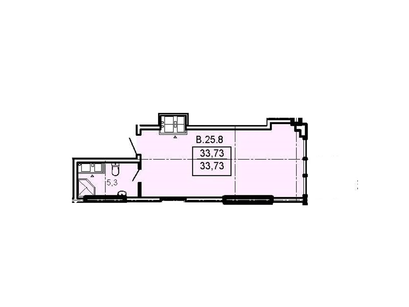 Продается 1-комнатная квартира 33.73 кв. м в Одессе, Фонтанская дор., 25 - фото 1