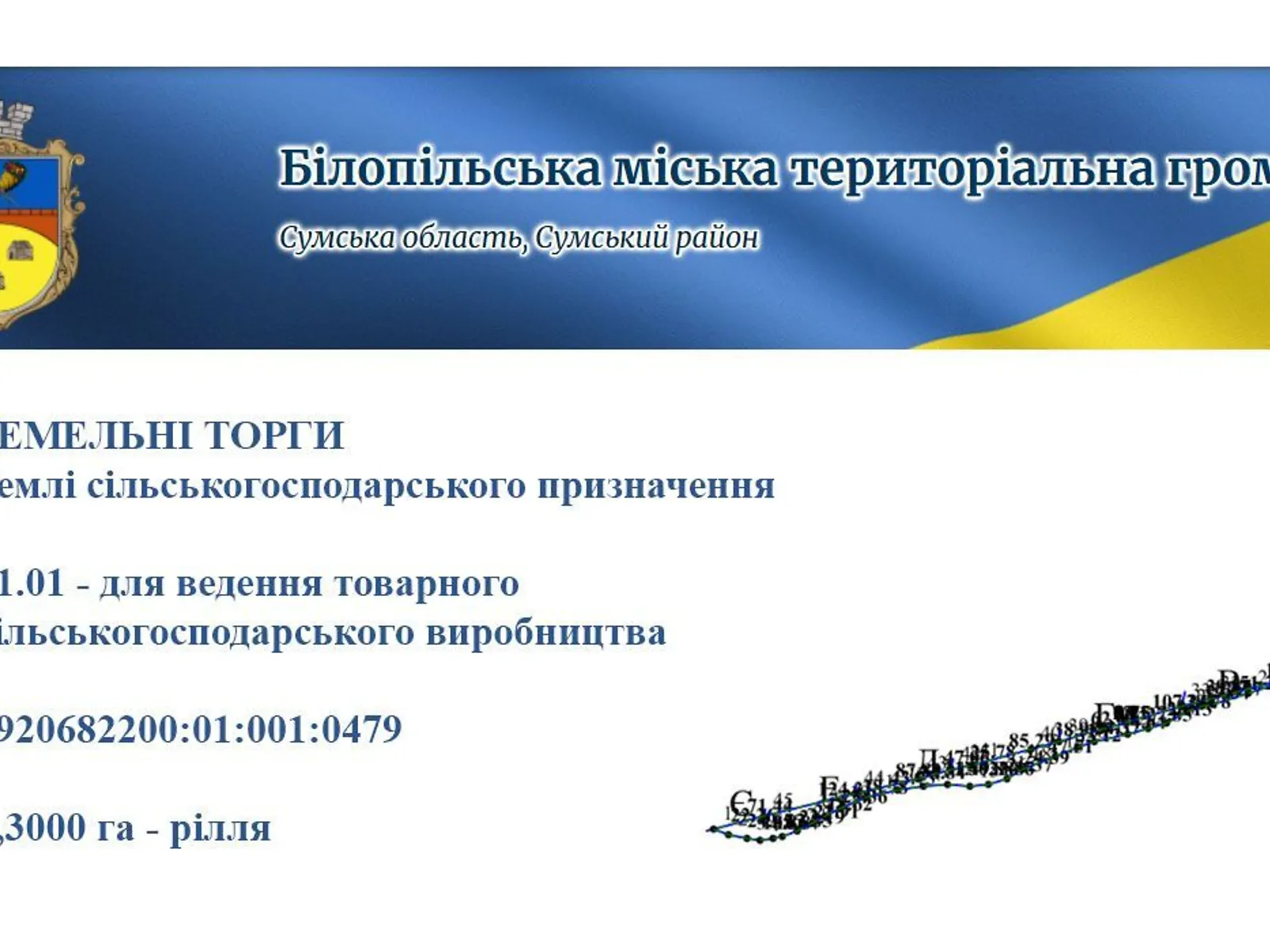 Сдается в аренду земельный участок 1.3 соток в Сумской области, цена: 5721 грн - фото 1