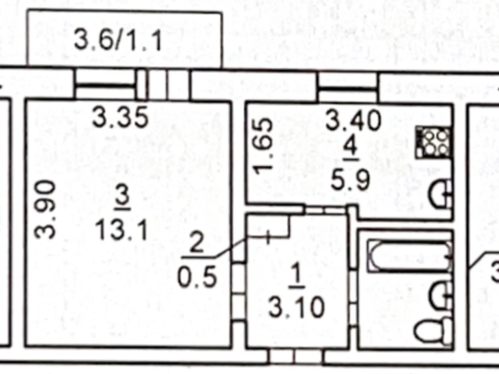 Продается 1-комнатная квартира 26.9 кв. м в Николаеве, цена: 11500 $ - фото 1