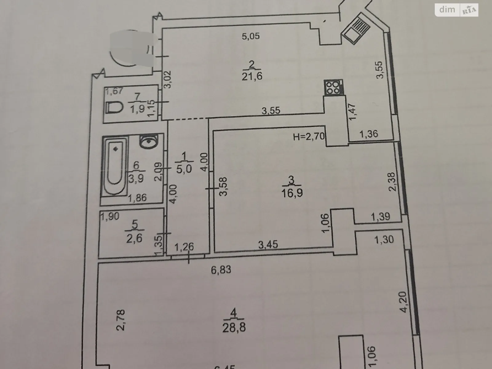 Продается 1-комнатная квартира 80 кв. м в Одессе, ул. Костанди - фото 1