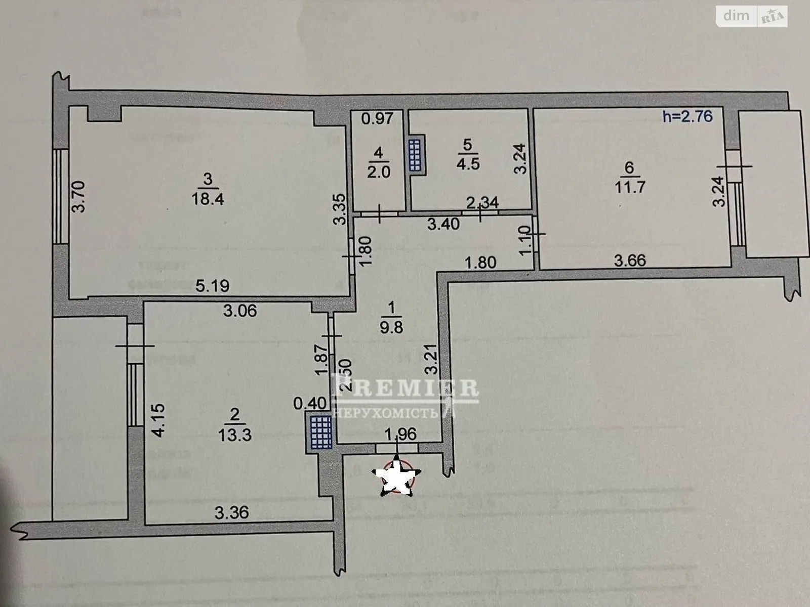 Продається 2-кімнатна квартира 64 кв. м у Чорноморську, вул. Захисників України(1 Травня) - фото 1