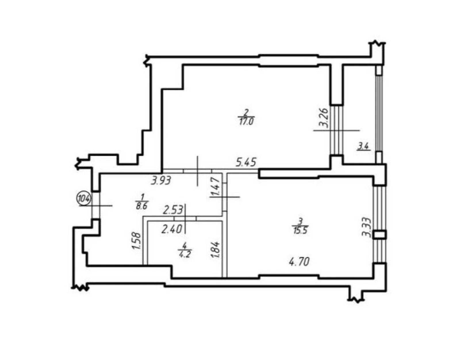 Продается 1-комнатная квартира 47 кв. м в Львове, ул. Под Голоском - фото 1
