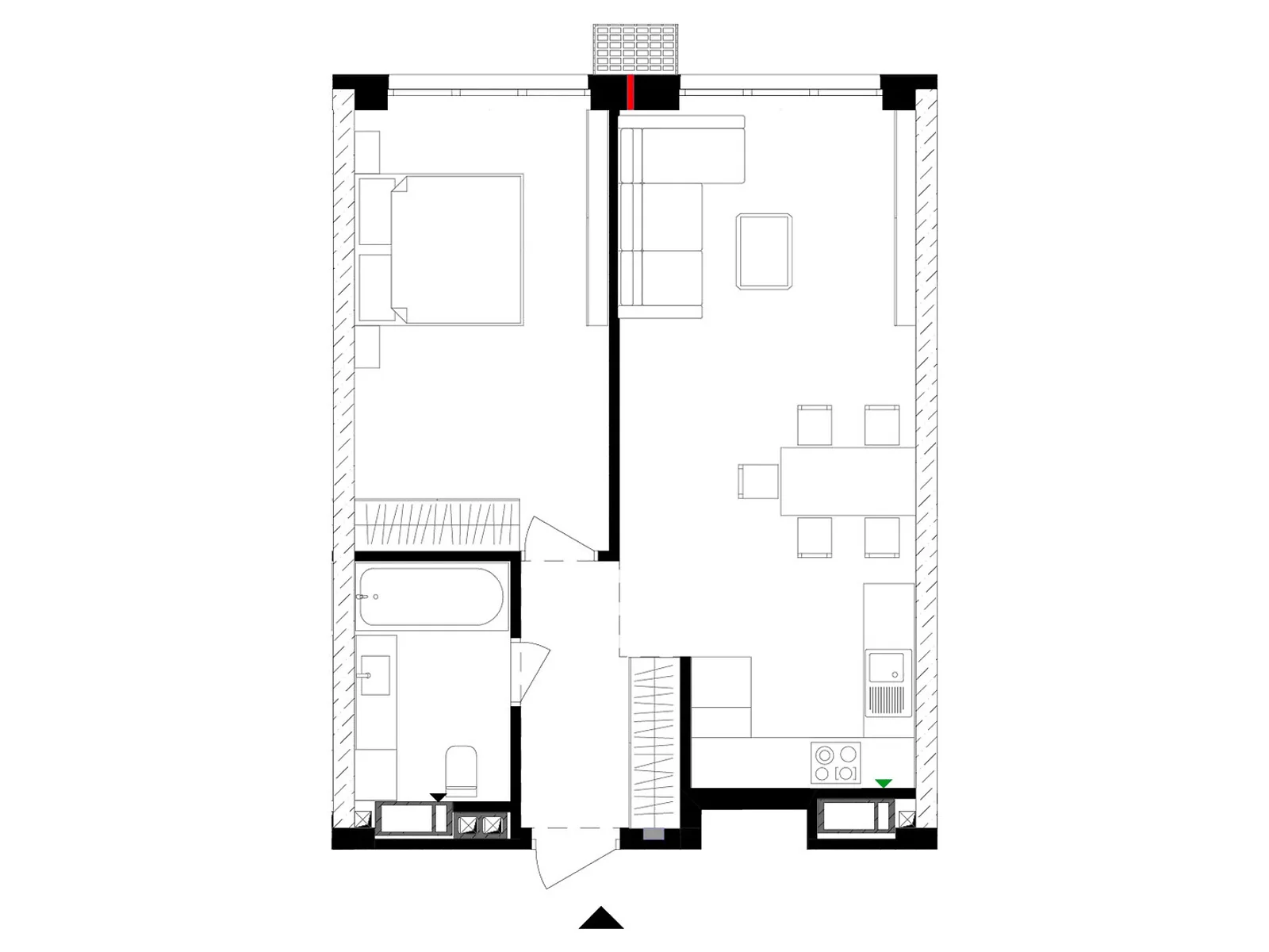 Продается 1-комнатная квартира 54 кв. м в Киеве, ул. Евгения Маланюка(Сагайдака), 101 - фото 1