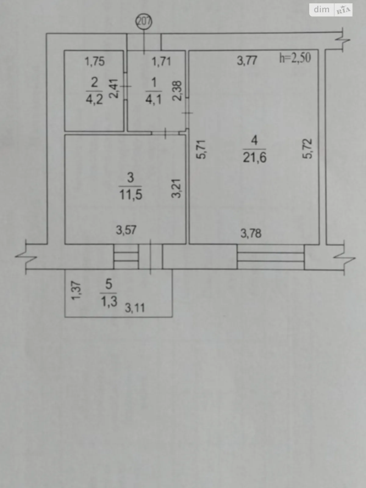 Продается 1-комнатная квартира 42 кв. м в Полтаве, ул. Джохара Дудаева(Никитченко), 3 - фото 1