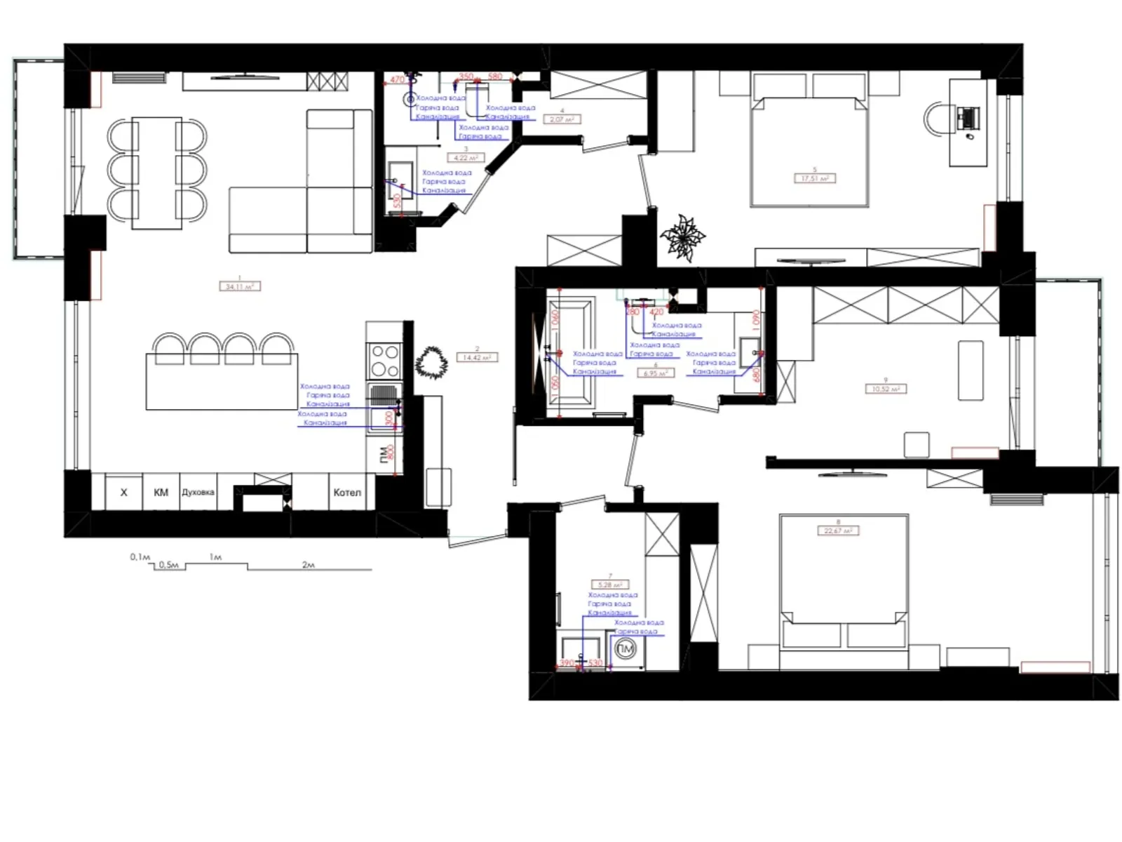 Продається 4-кімнатна квартира 120 кв. м у Івано-Франківську, вул. Гетьмана Івана Мазепи, 160А - фото 1