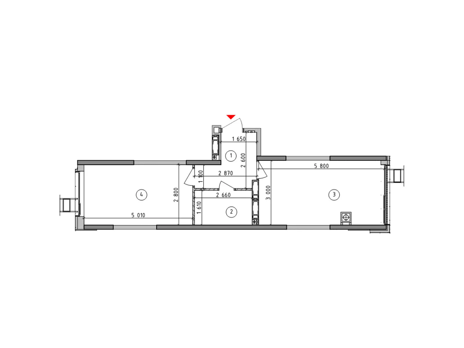 Продається 1-кімнатна квартира 41.4 кв. м у Гатне, вул. Київська(Карпа Валовня), 1 - фото 1