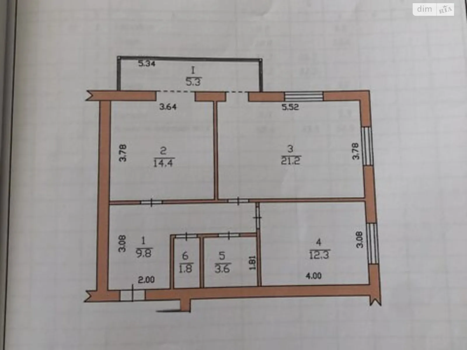 2-кімнатна квартира 68.4 кв. м у Тернополі, вул. Глиняна - фото 1