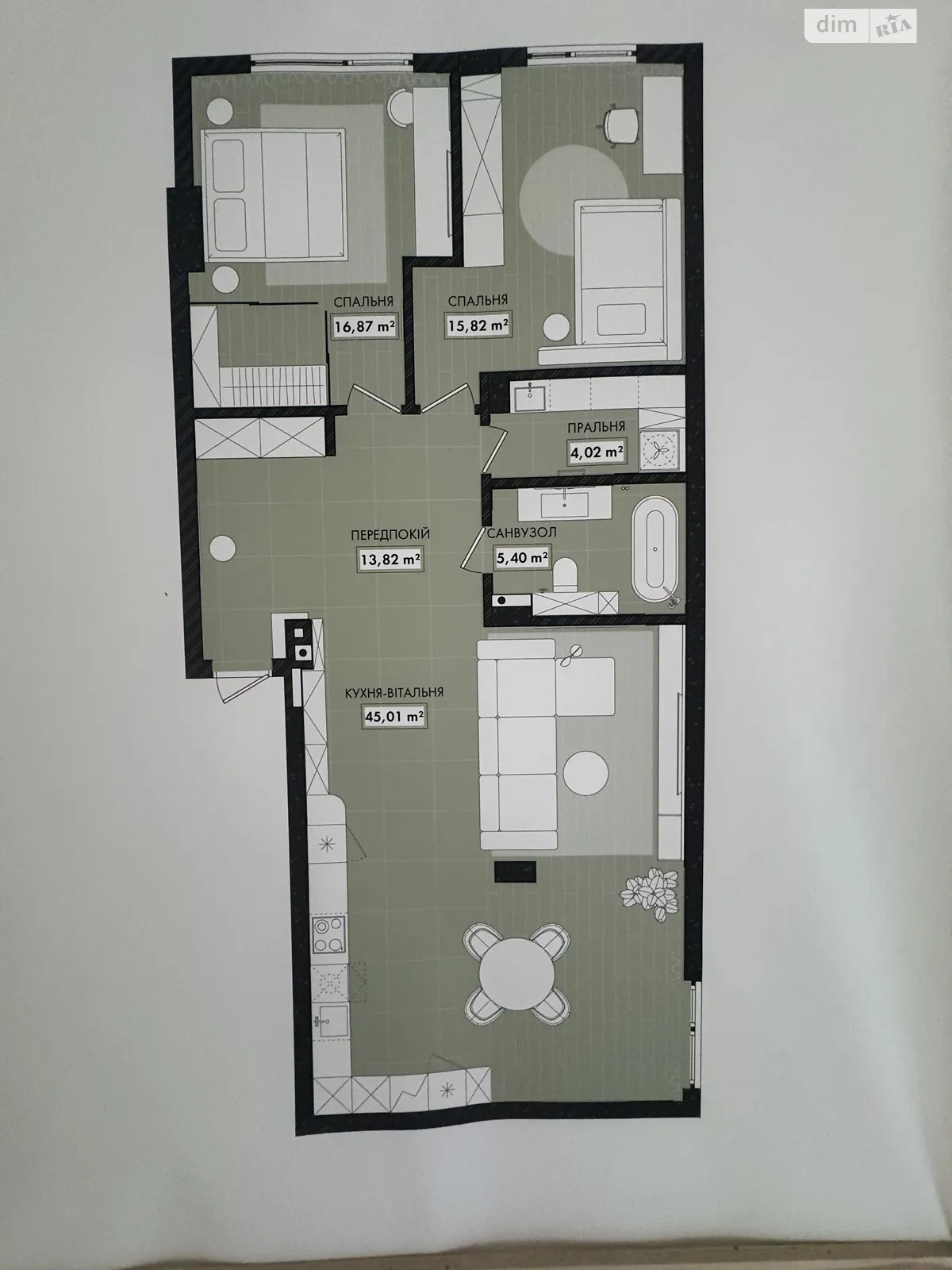 3-комнатная квартира 105 кв. м в Тернополе, ул. Чумацкая, 16 - фото 1