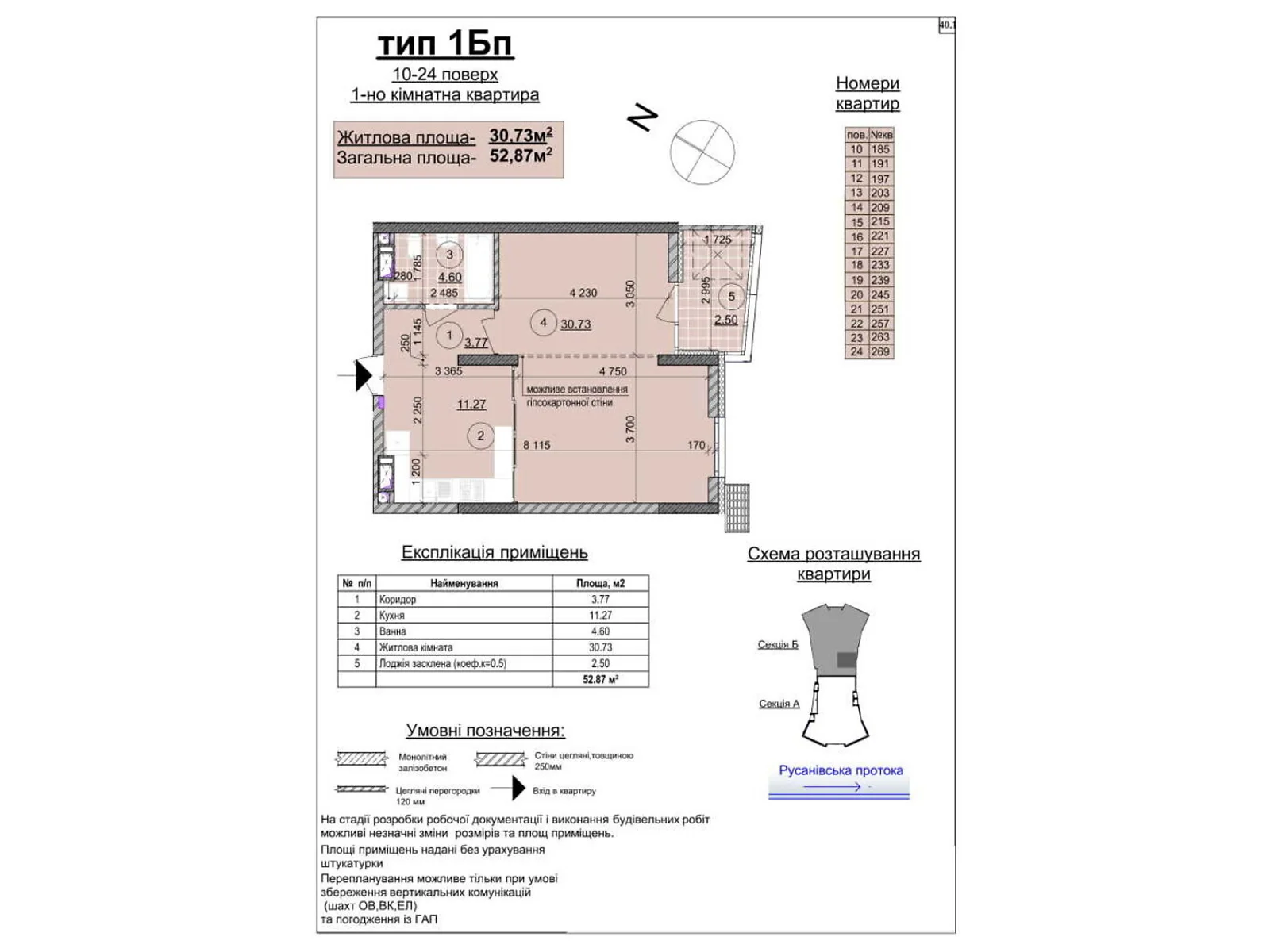 Продается 1-комнатная квартира 55.3 кв. м в Киеве, ул. Евгения Маланюка(Сагайдака), 101 - фото 1