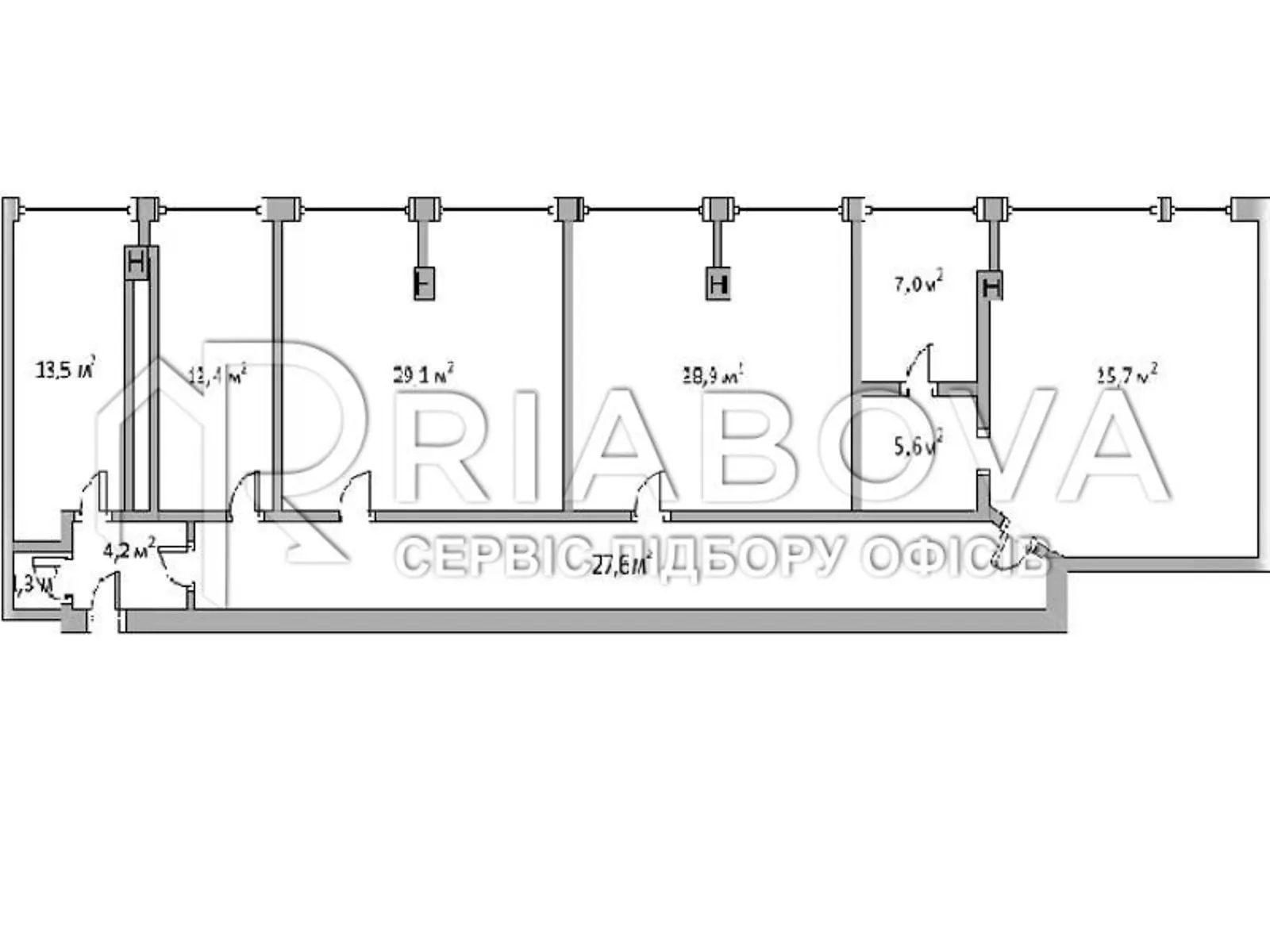 Здається в оренду офіс 155 кв. м в бізнес-центрі, цена: 77650 грн - фото 1