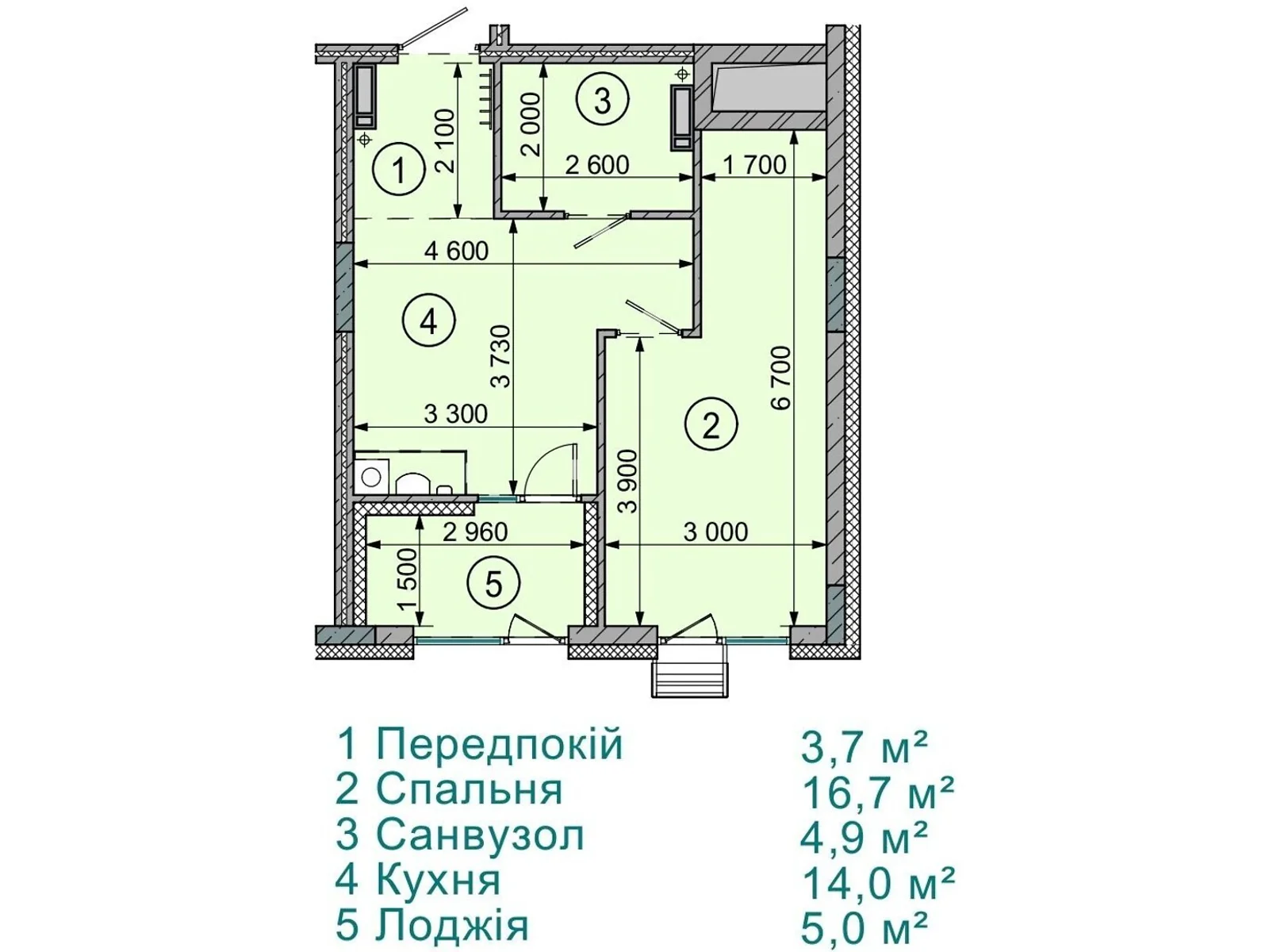 Продается 1-комнатная квартира 44.5 кв. м в Софиевской Борщаговке, ул. Соборная, 77А - фото 1