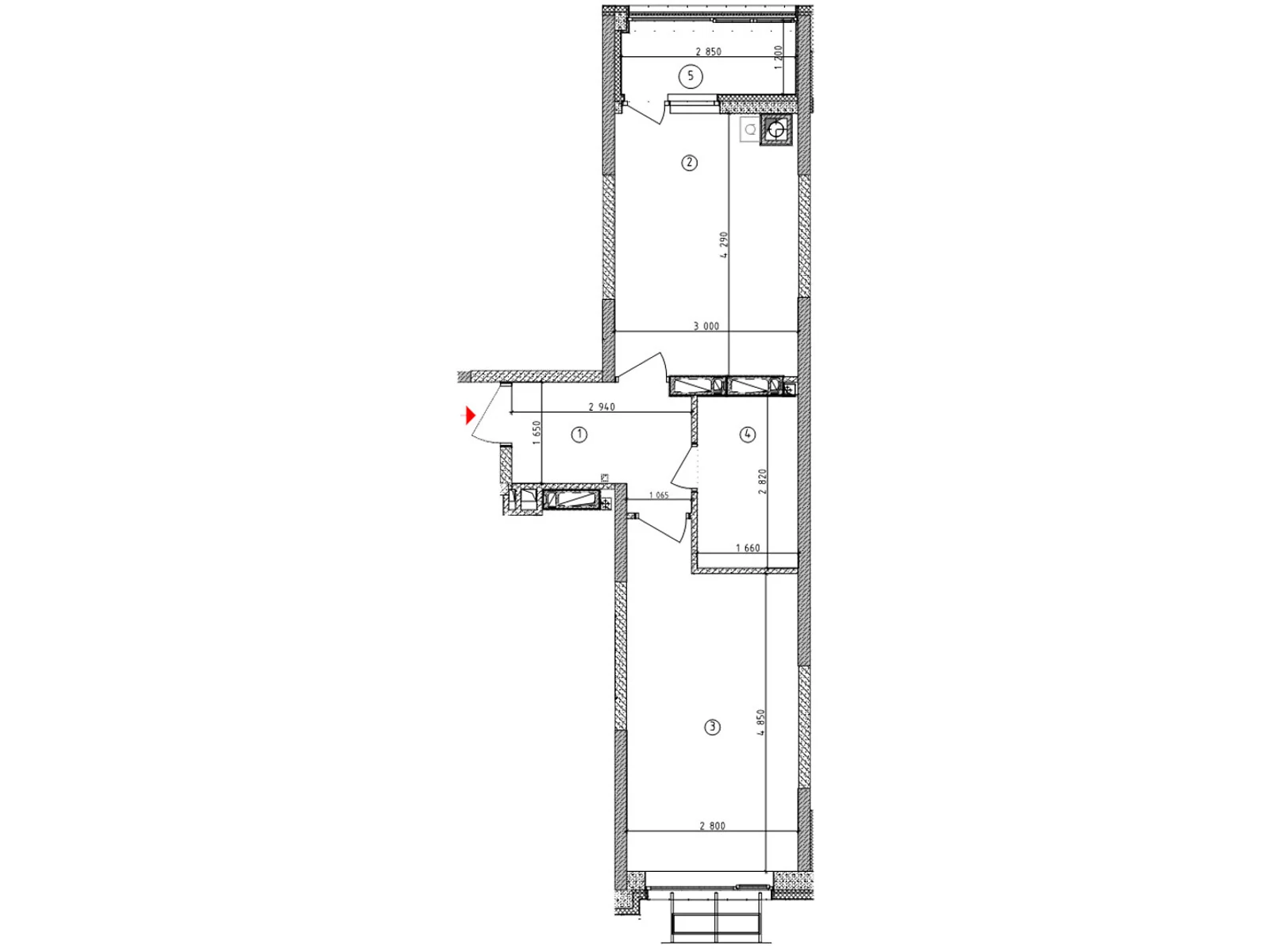 Продается 1-комнатная квартира 40 кв. м в Гатном, ул. Киевская(Карпа Валовня), 1 - фото 1