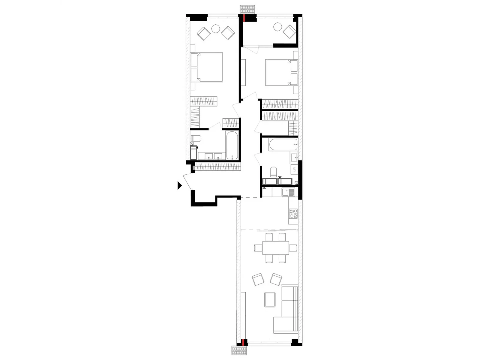 Продається 3-кімнатна квартира 96.3 кв. м у Києві, цена: 130005 $ - фото 1