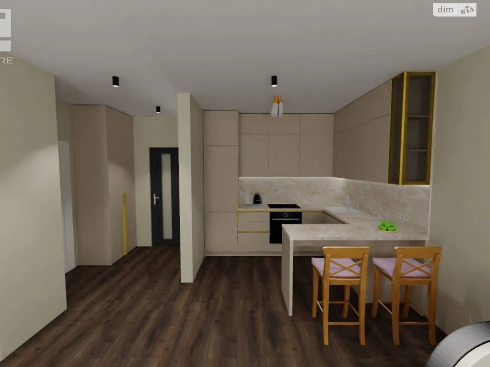 Сдается в аренду 1-комнатная квартира 44 кв. м в, цена: 500 $ - фото 1