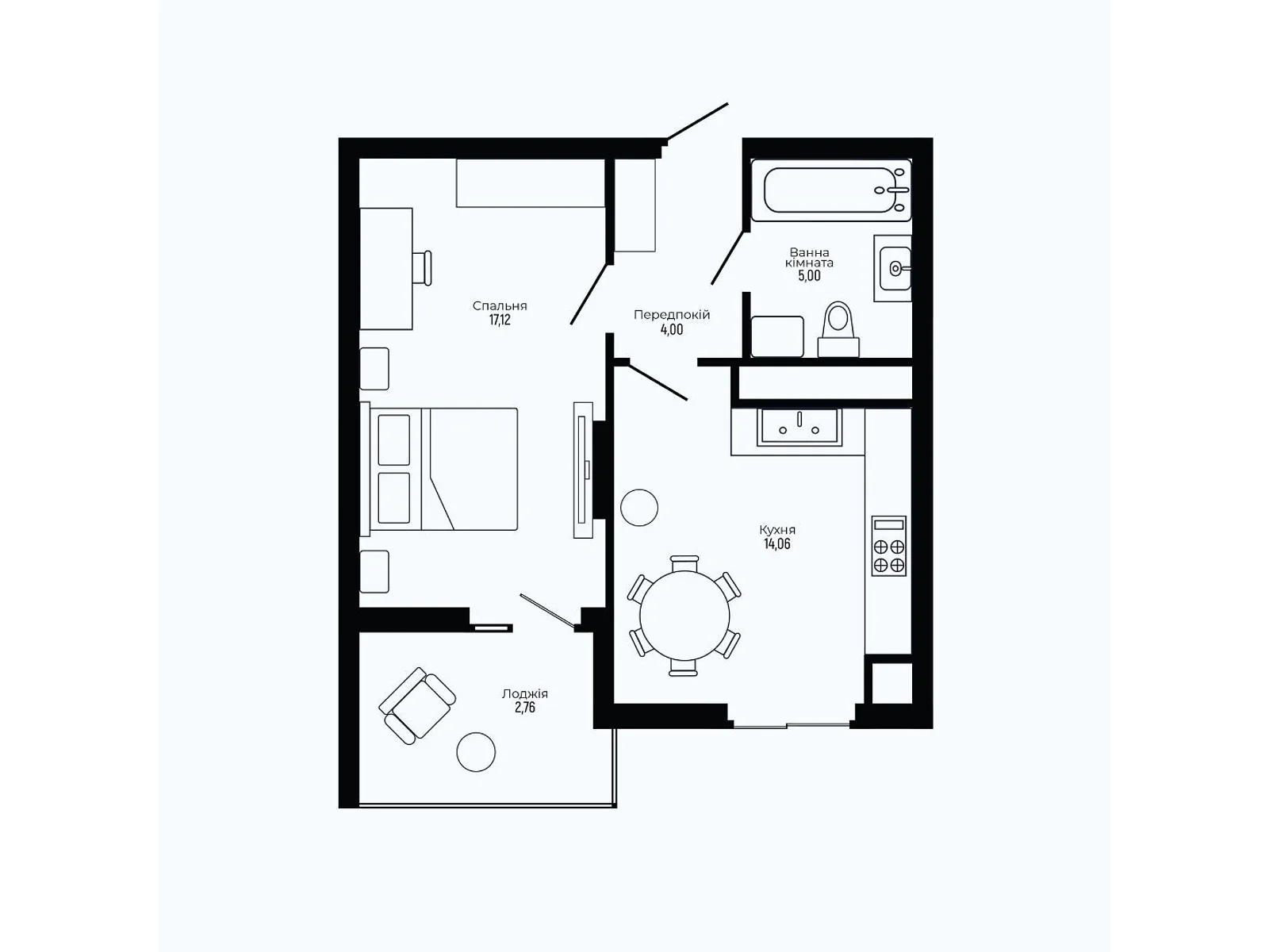Продается 1-комнатная квартира 42.94 кв. м в Трускавце, цена: 47234 $ - фото 1