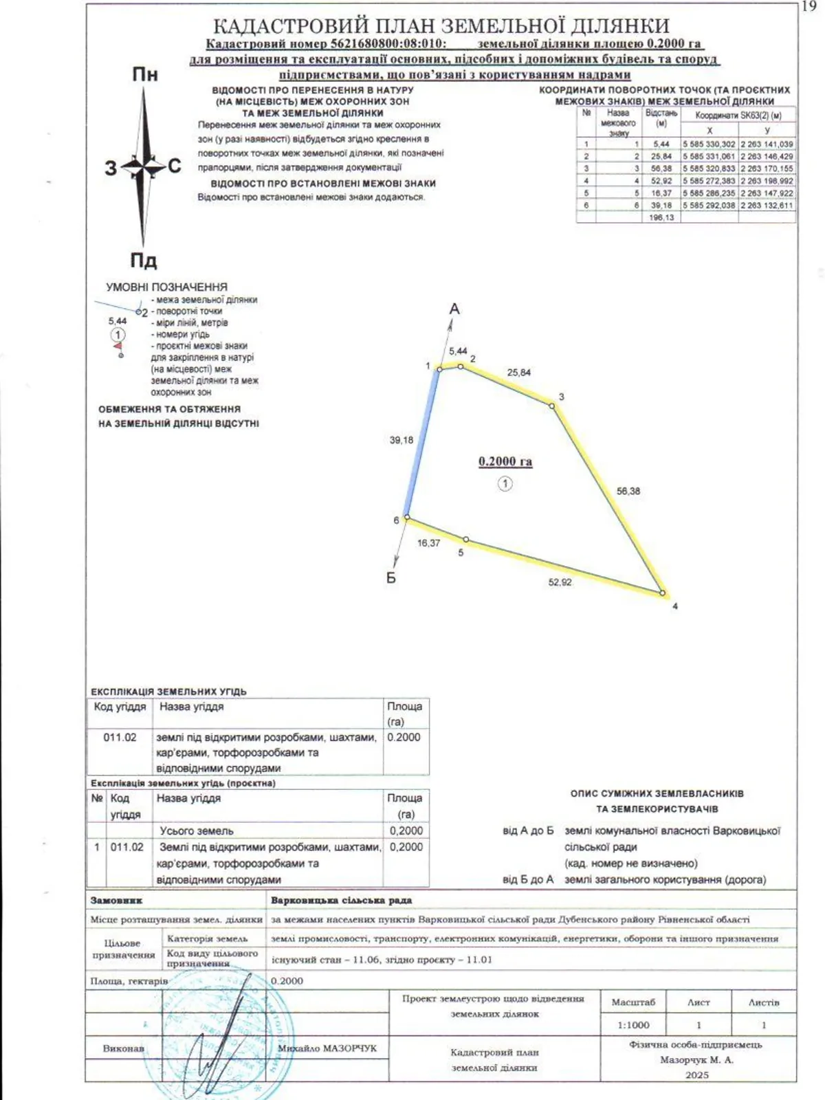 Здається в оренду земельна ділянка 0.2 соток у Рівненській області, цена: 38231 грн - фото 1
