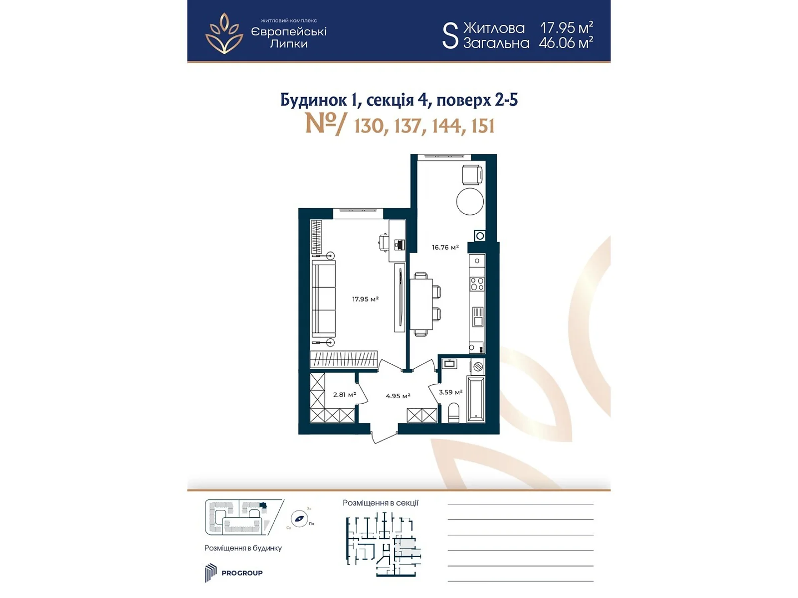 Продается 1-комнатная квартира 43.16 кв. м в Софиевской Борщаговке, ул. Свободы, 1С - фото 1