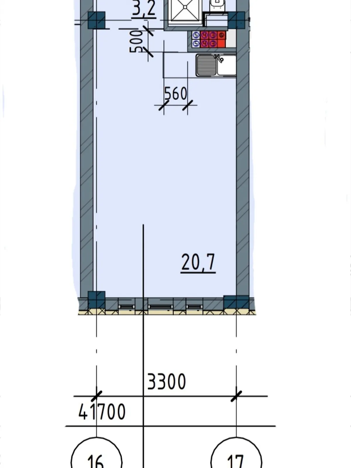 Продается 1-комнатная квартира 26.9 кв. м в Одессе, ул. Ришельевская, 47 - фото 1