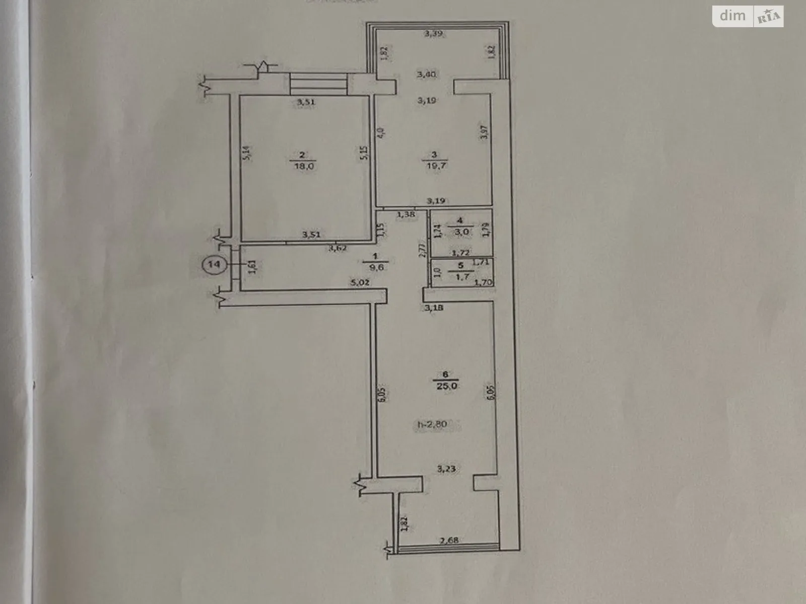 Продается 2-комнатная квартира 76 кв. м в, цена: 50000 $ - фото 1