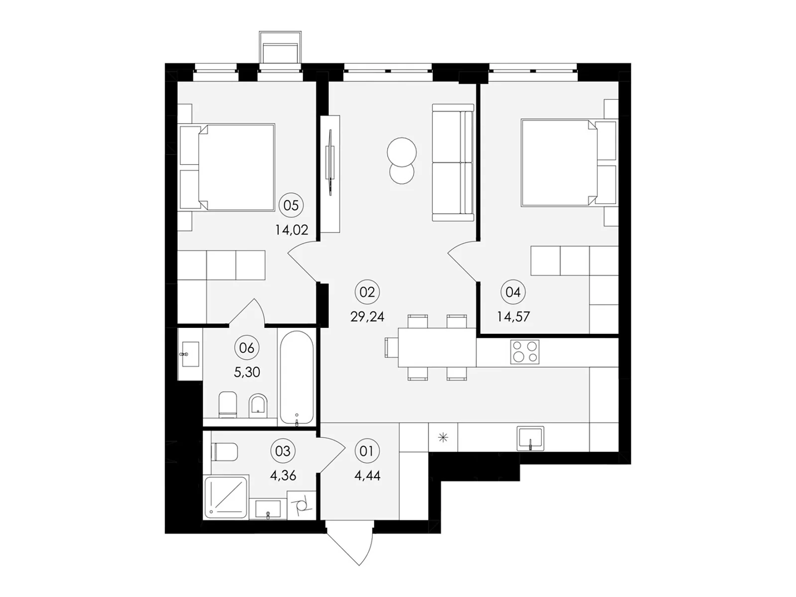 Продается 2-комнатная квартира 71.93 кв. м в Сокольниках, ул. Героев Майдана - фото 1