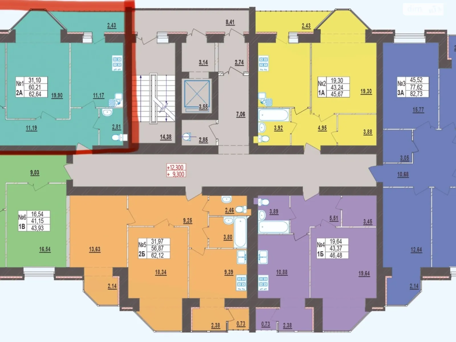 Продается 2-комнатная квартира 62.64 кв. м в Хмельницком, Старокостянтиновское шоссе, 5А - фото 1