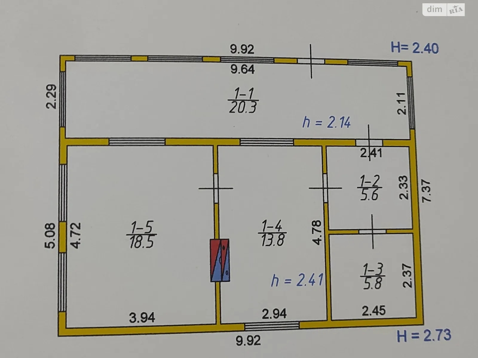 Продается одноэтажный дом 64 кв. м с участком, цена: 7500 $ - фото 1