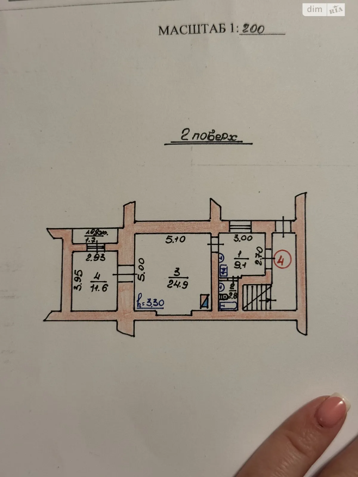 Продається 2-кімнатна квартира 50.1 кв. м у, цена: 32565 $ - фото 1