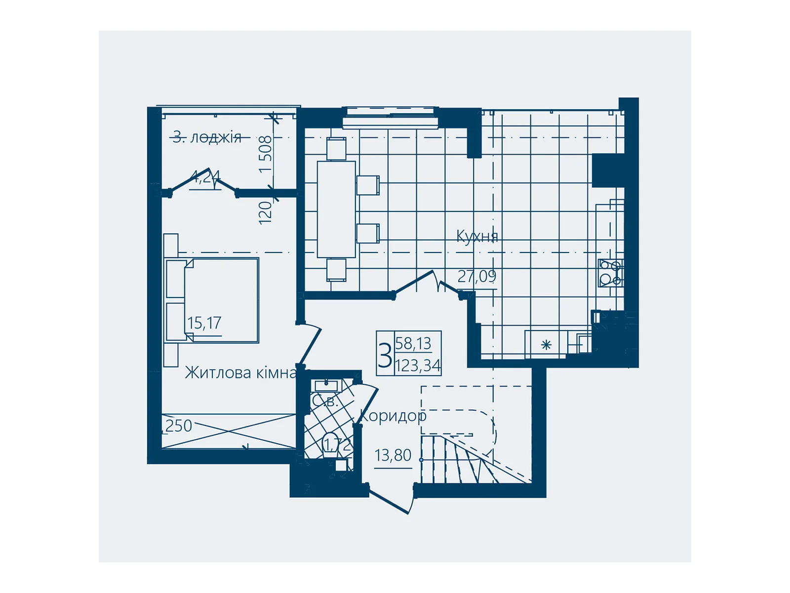 Продається 3-кімнатна квартира 123.34 кв. м у Чернівцях, вул. Героїв Майдану, 194А - фото 1