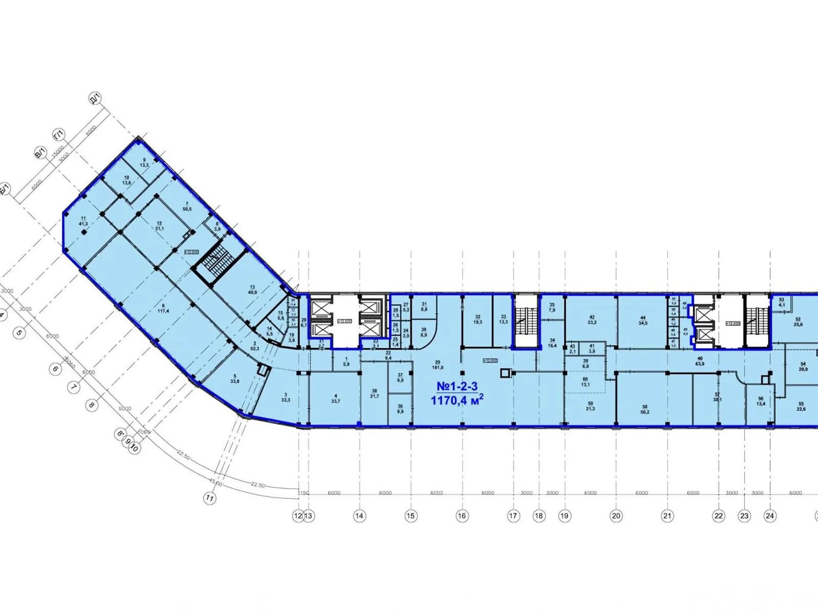 Продается офис 1170.4 кв. м в бизнес-центре, цена: 2106720 $ - фото 1