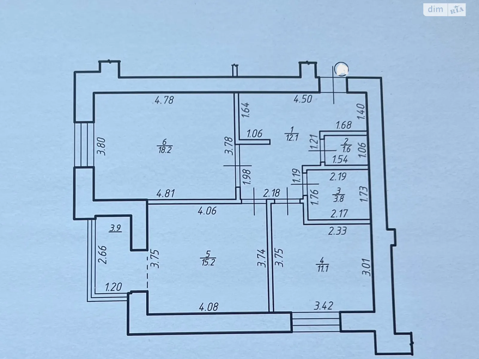Продается 2-комнатная квартира 65.1 кв. м в Ивано-Франковске, ул. Национальной Гвардии, 14Ф - фото 1