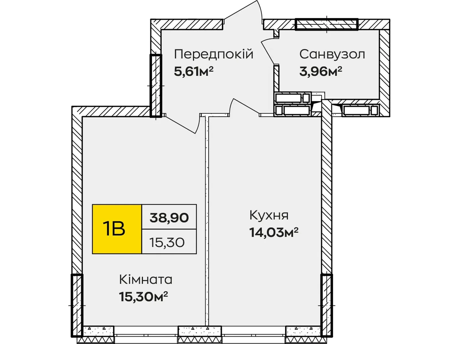 Продається 1-кімнатна квартира 39 кв. м у Києві, вул. Івана Кочерги, 17А - фото 1
