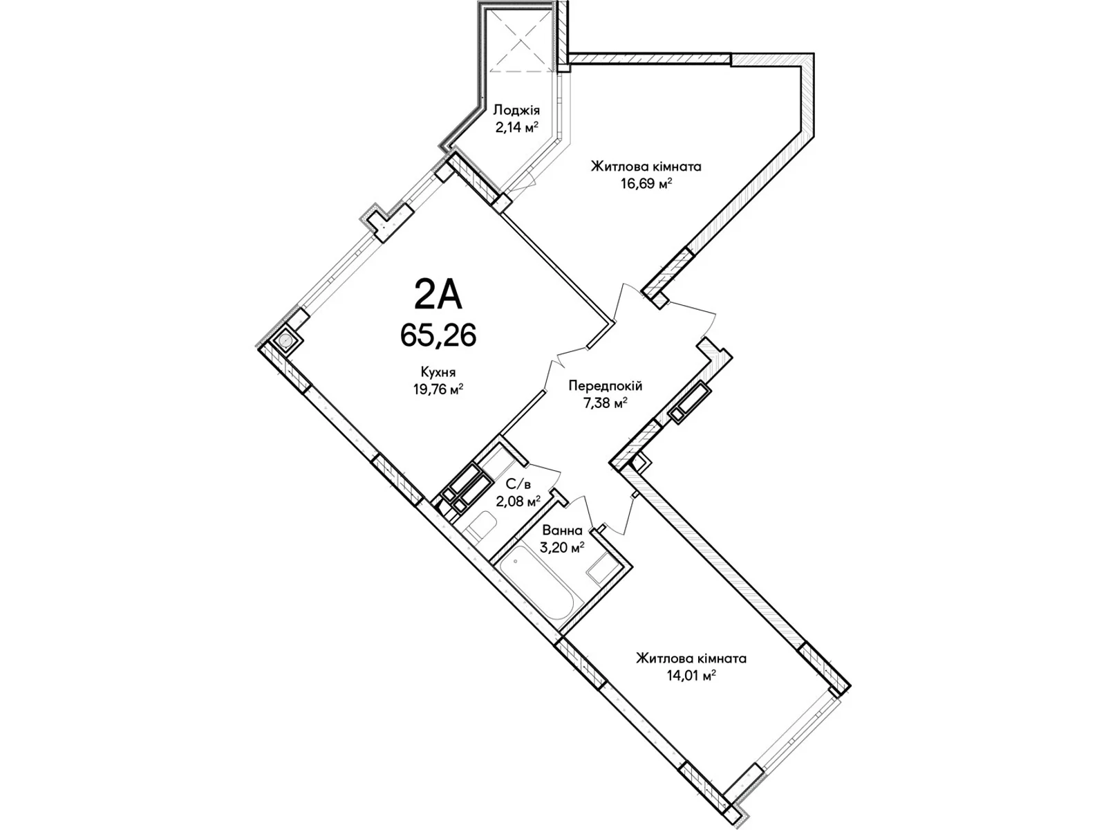 Продается 2-комнатная квартира 65 кв. м в Ирпене, ул. Ольги Кобылянской(Достоевского), 1В/32 - фото 1