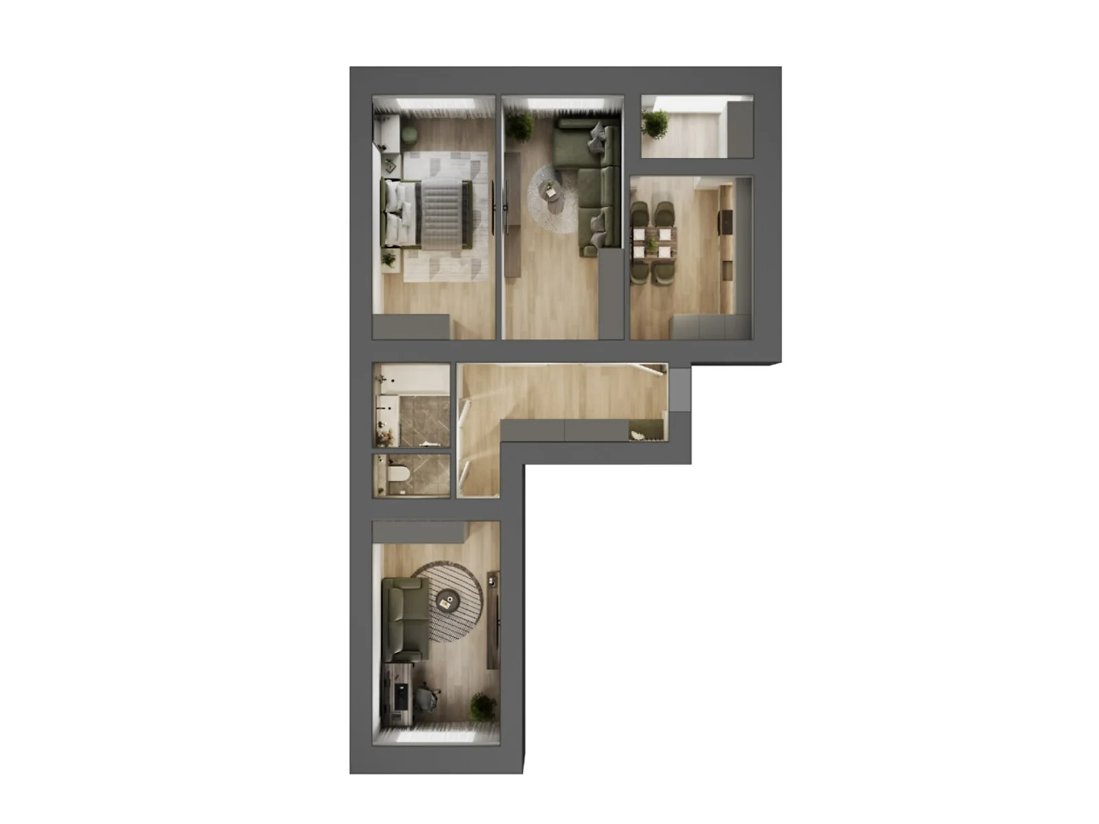 Продается 3-комнатная квартира 81.3 кв. м в Ровно, ул. Студенческая, 24 - фото 1