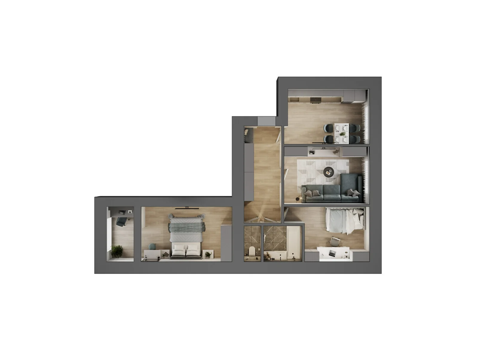 Продается 3-комнатная квартира 73.7 кв. м в Ровно, ул. Студенческая, 24 - фото 1