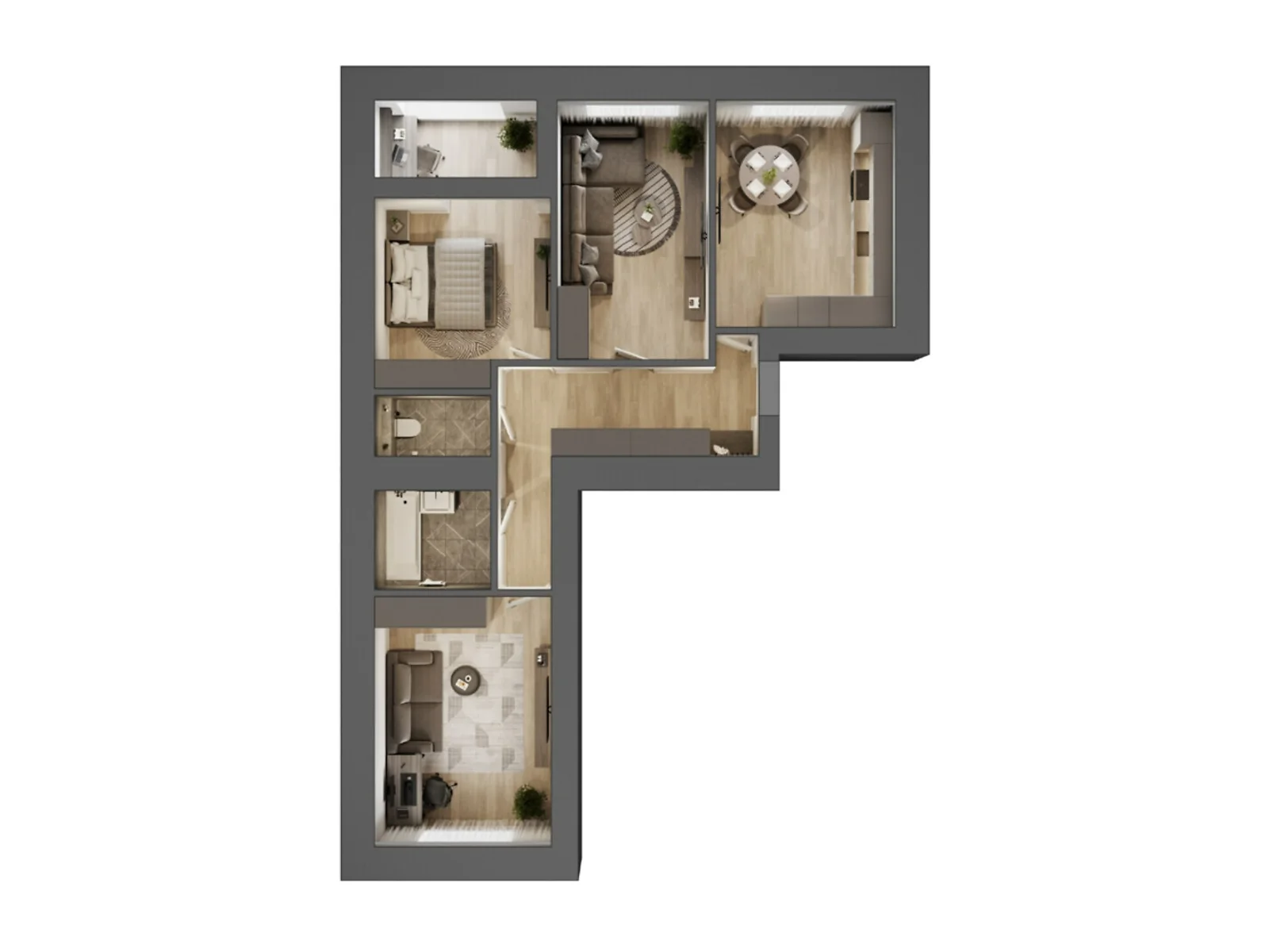 Продается 3-комнатная квартира 81.3 кв. м в Ровно, ул. Студенческая, 24 - фото 1