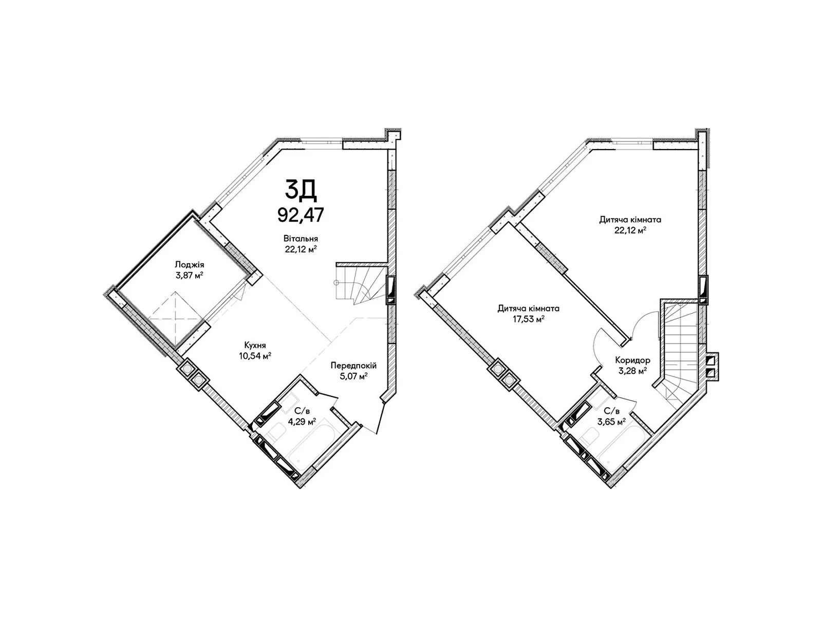 Продается 3-комнатная квартира 92 кв. м в Ирпене, ул. Ольги Кобылянской(Достоевского), 1В/27 - фото 1
