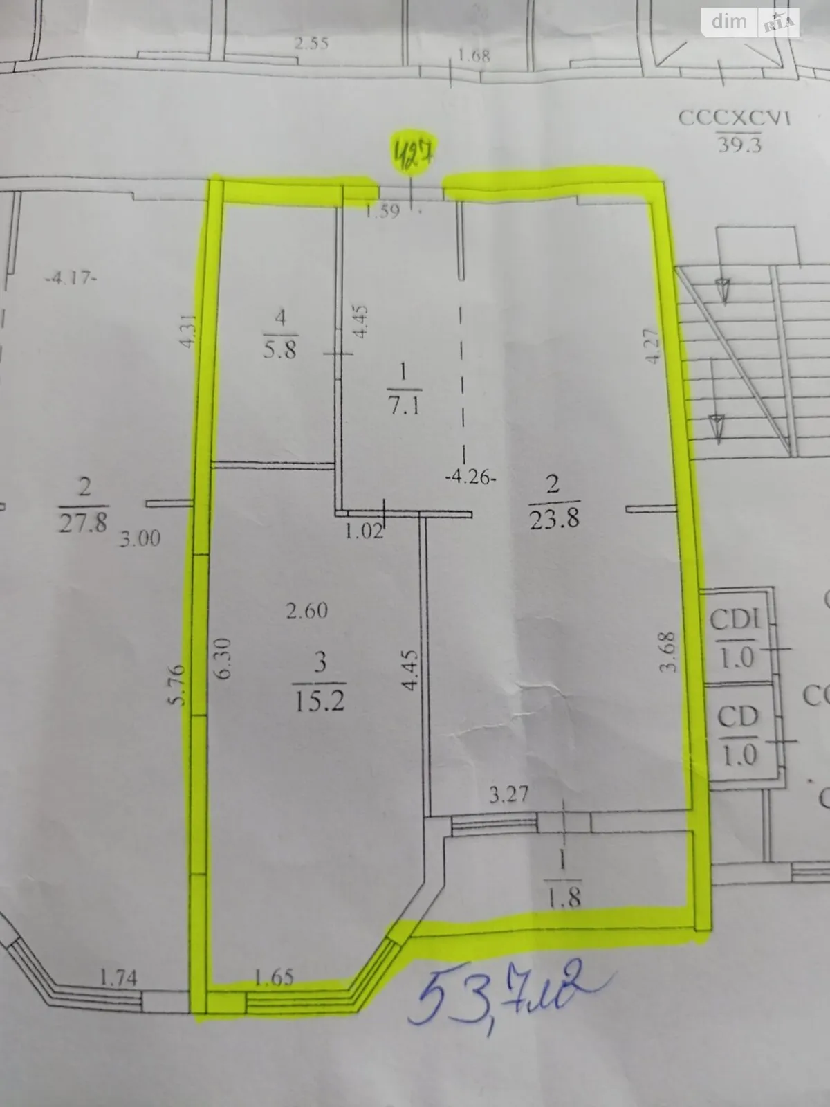 1-комнатная квартира 53 кв. м в Тернополе, цена: 40000 $ - фото 1