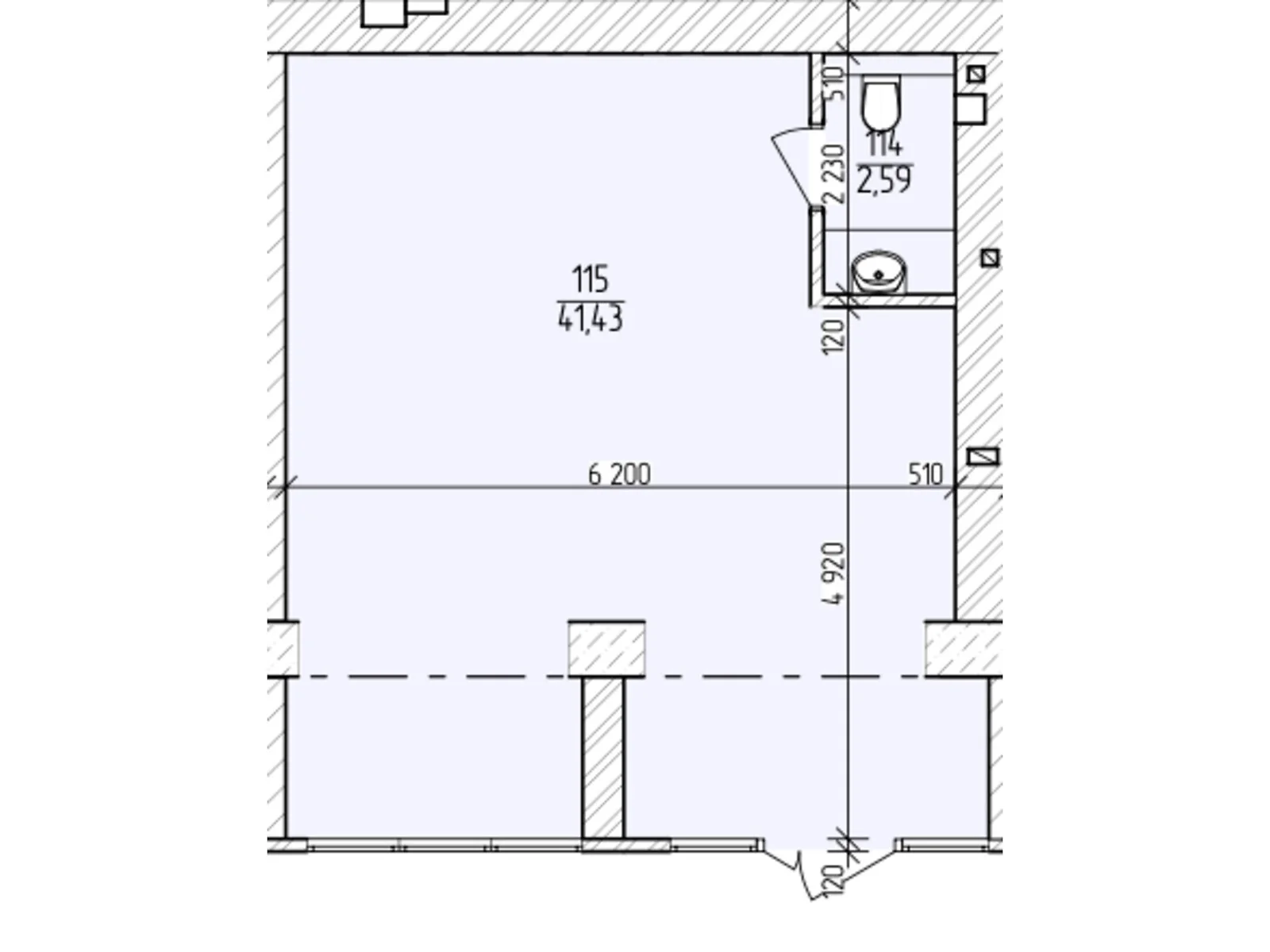 Продается офис 41.43 кв. м в бизнес-центре, цена: 58002 $ - фото 1