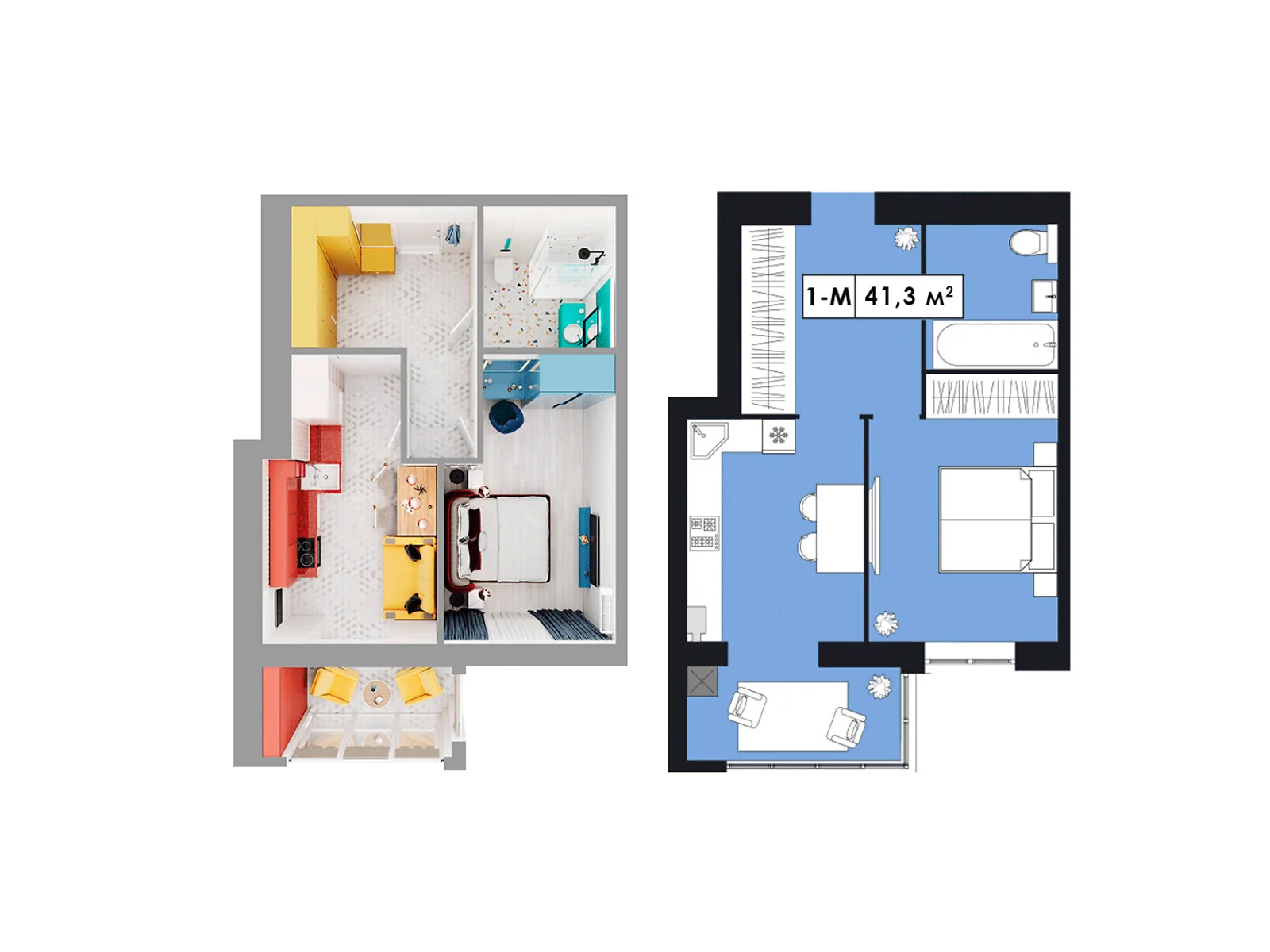 Продается 1-комнатная квартира 41.3 кв. м в Днепре, Запорожское шоссе, 32 - фото 1