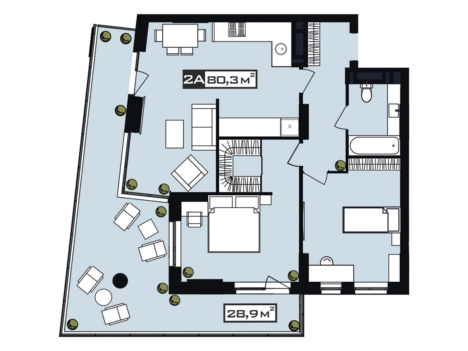 Продается 3-комнатная квартира 92.4 кв. м в Днепре, ул. Набережная Победы, 152 - фото 1