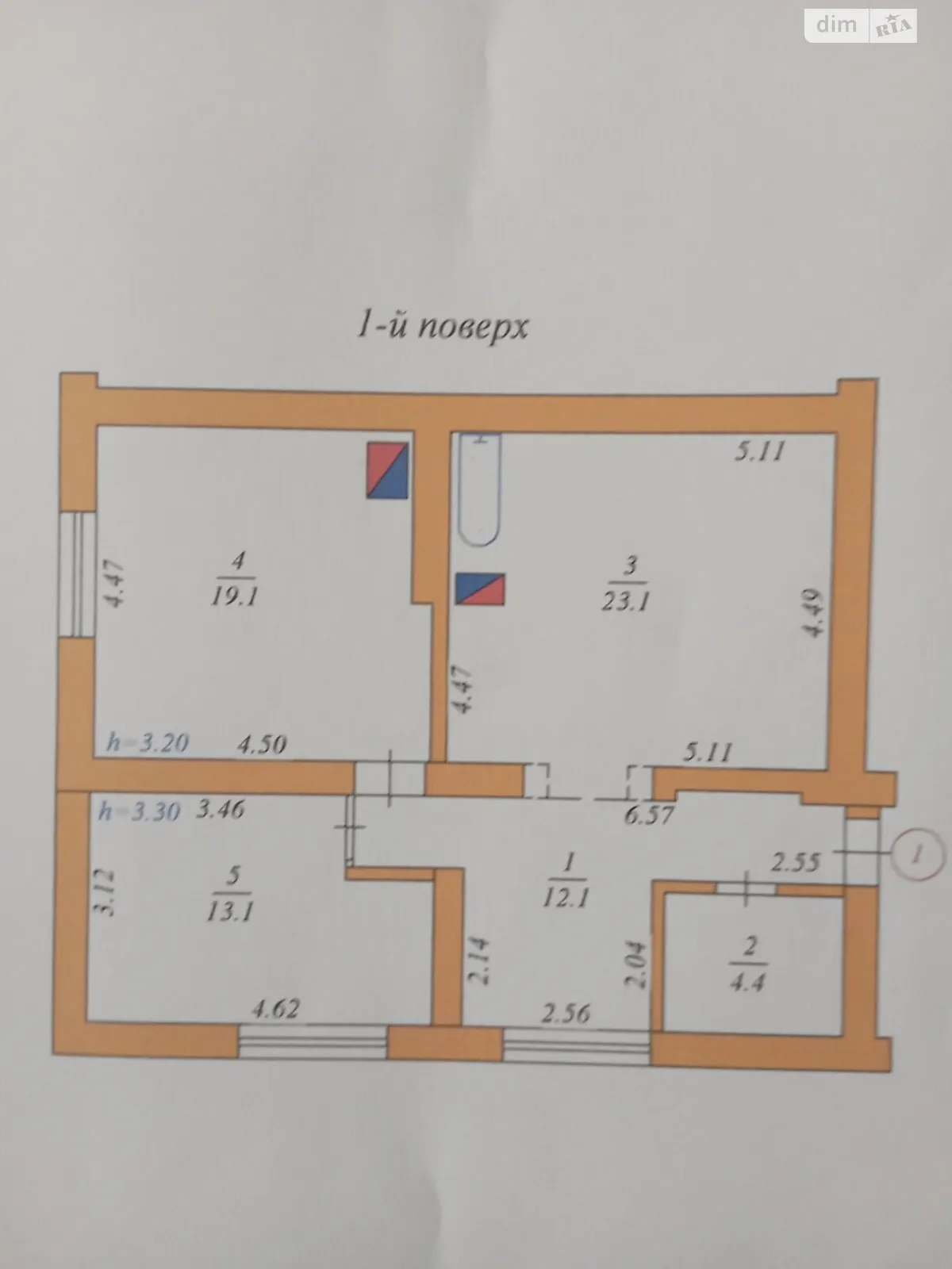 3-комнатная квартира 72 кв. м в Тернополе, ул. Котляревского - фото 1