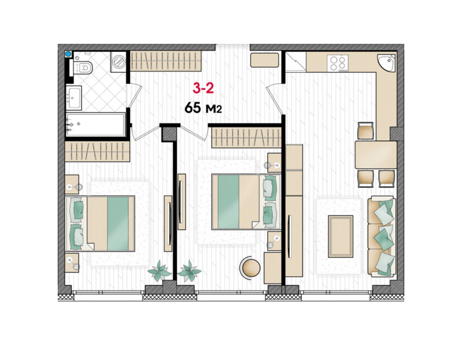 Продається 2-кімнатна квартира 65 кв. м у Дніпрі, вул. Улянівська(Ульянова), 11 - фото 1