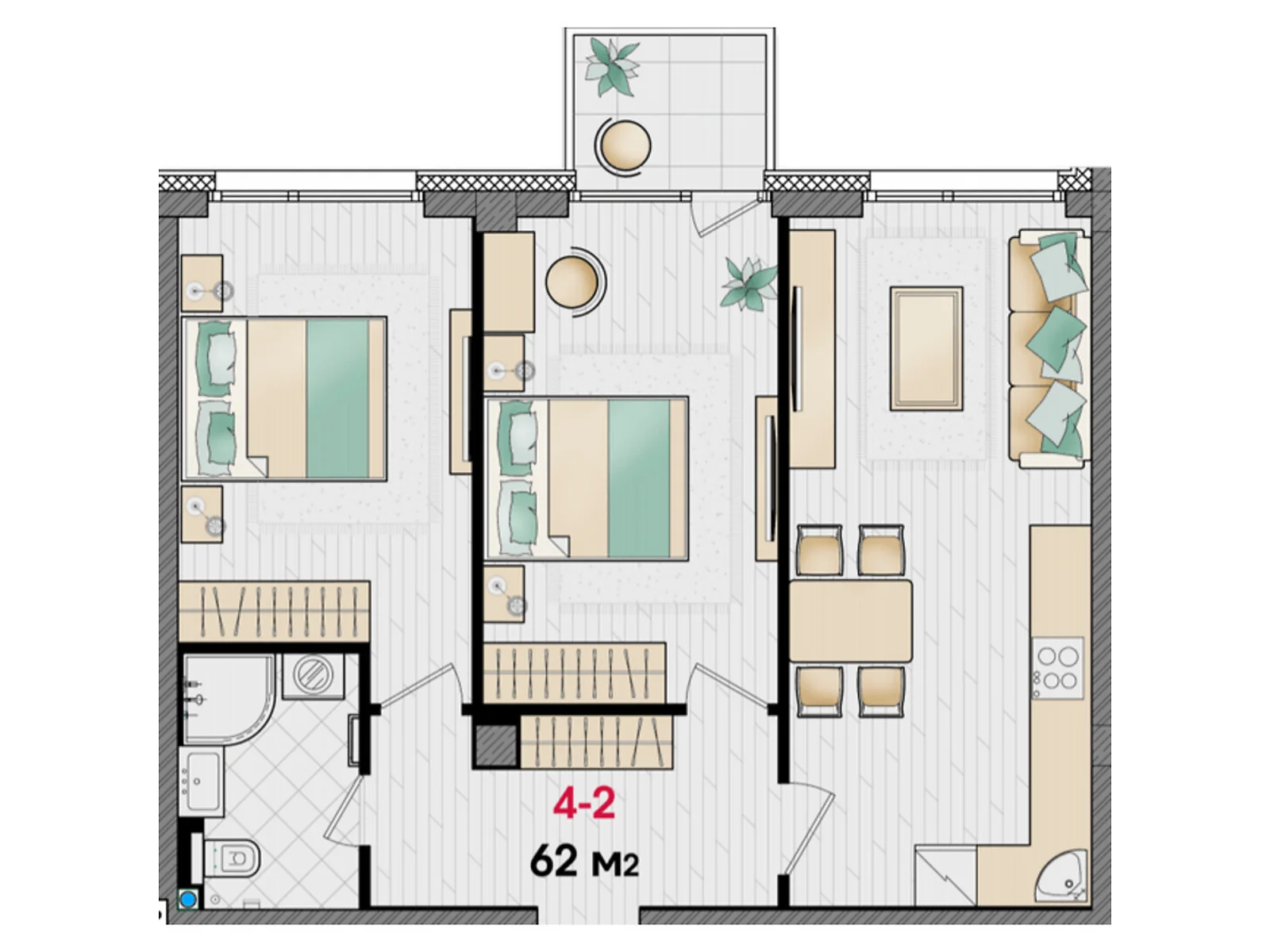 Продається 2-кімнатна квартира 62 кв. м у Дніпрі, вул. Улянівська(Ульянова), 11 - фото 1