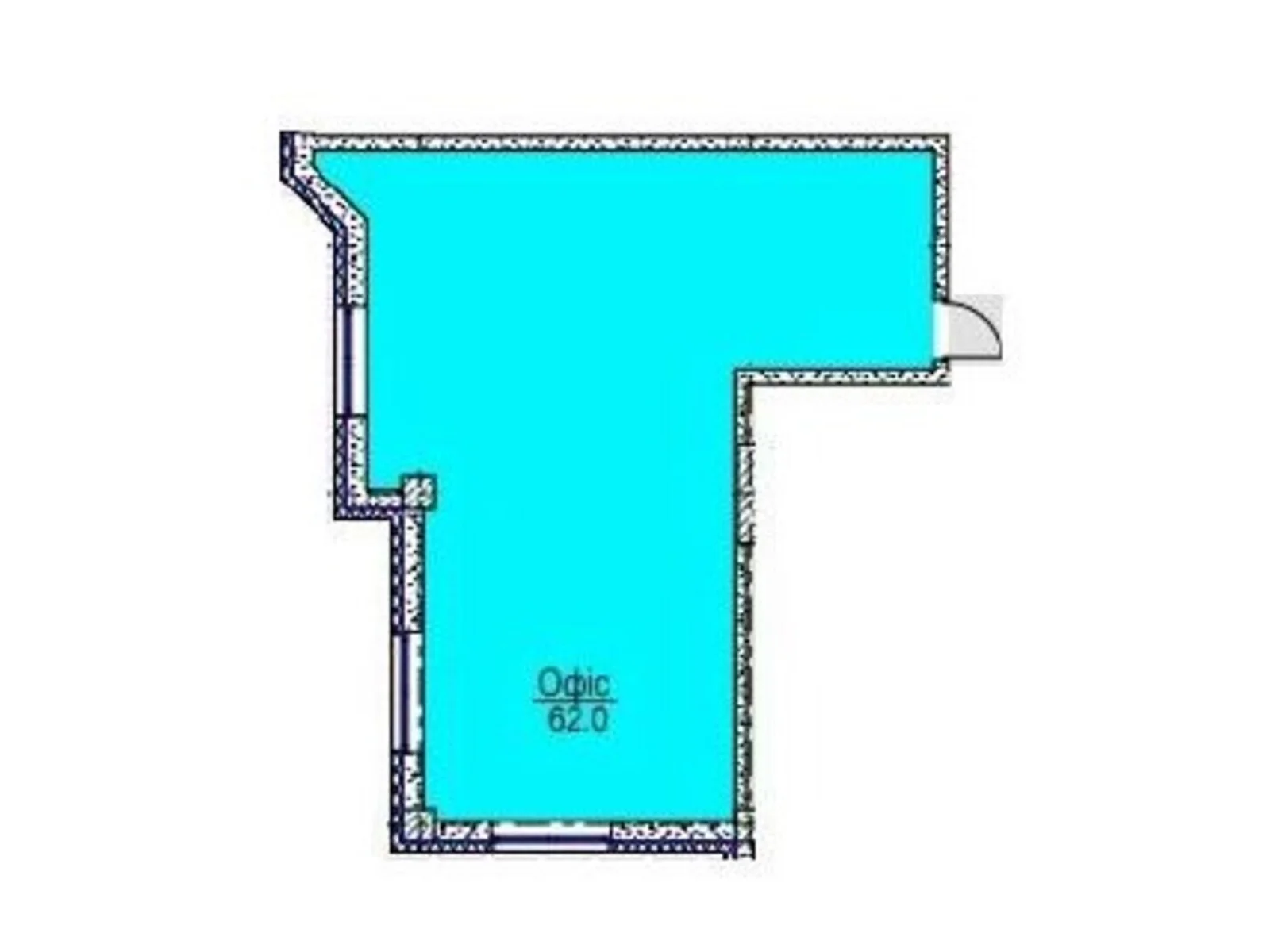 Продается офис 62 кв. м в бизнес-центре, цена: 74400 $ - фото 1