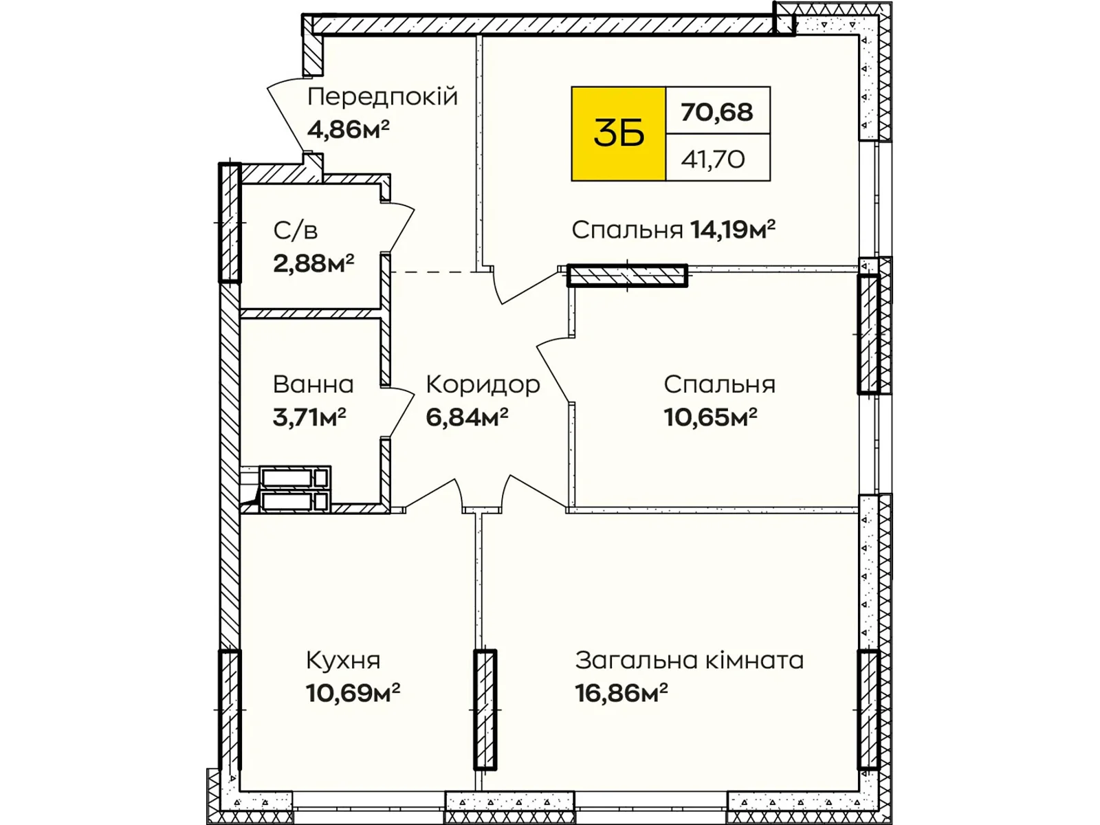 Продается 3-комнатная квартира 71 кв. м в Киеве, ул. Ивана Кочерги, 17А - фото 1