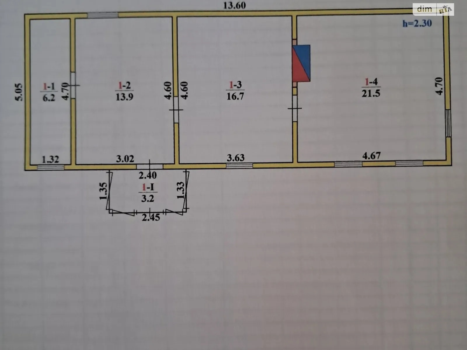 Продается одноэтажный дом 60 кв. м с гаражом, цена: 14900 $ - фото 1