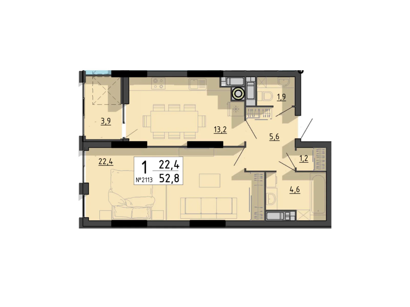 вул. Білецька, 56 Циганська Гора Тернопіль ЖК SvitLand Residences, цена: 63360 $ - фото 1