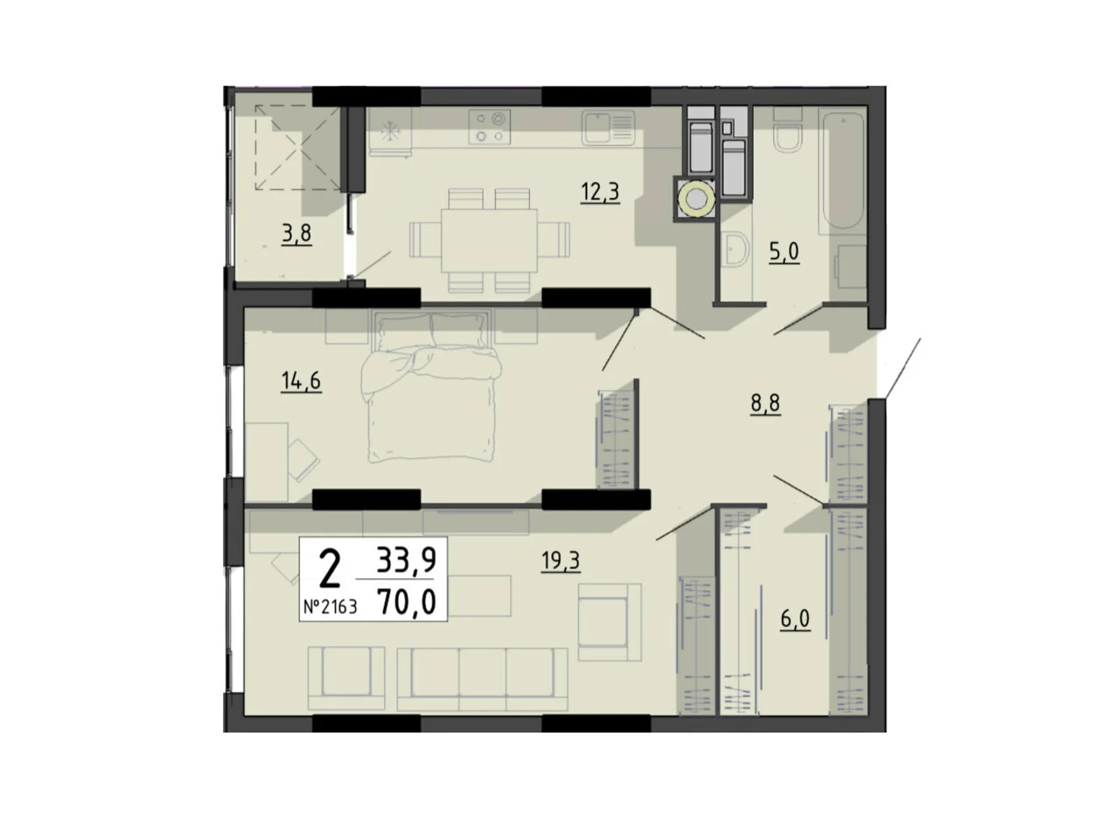 вул. Білецька, 56 Циганська Гора Тернопіль ЖК SvitLand Residences, цена: 63000 $ - фото 1