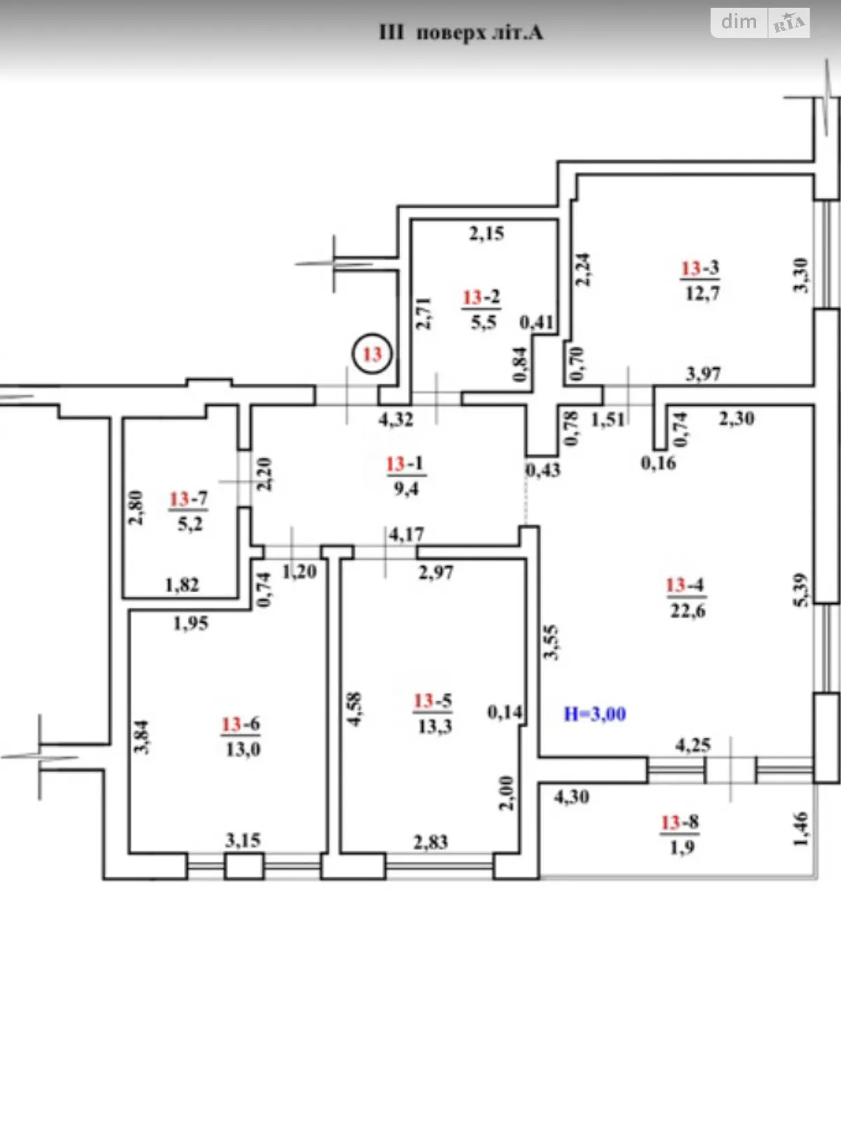 Продається 3-кімнатна квартира 83.6 кв. м у Ужгороді, вул. Собранецька, 1 - фото 1